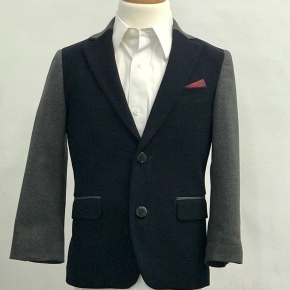 axny Other - AXNY Blazer Suit Jacket Size 5 Navy Blue & Grey